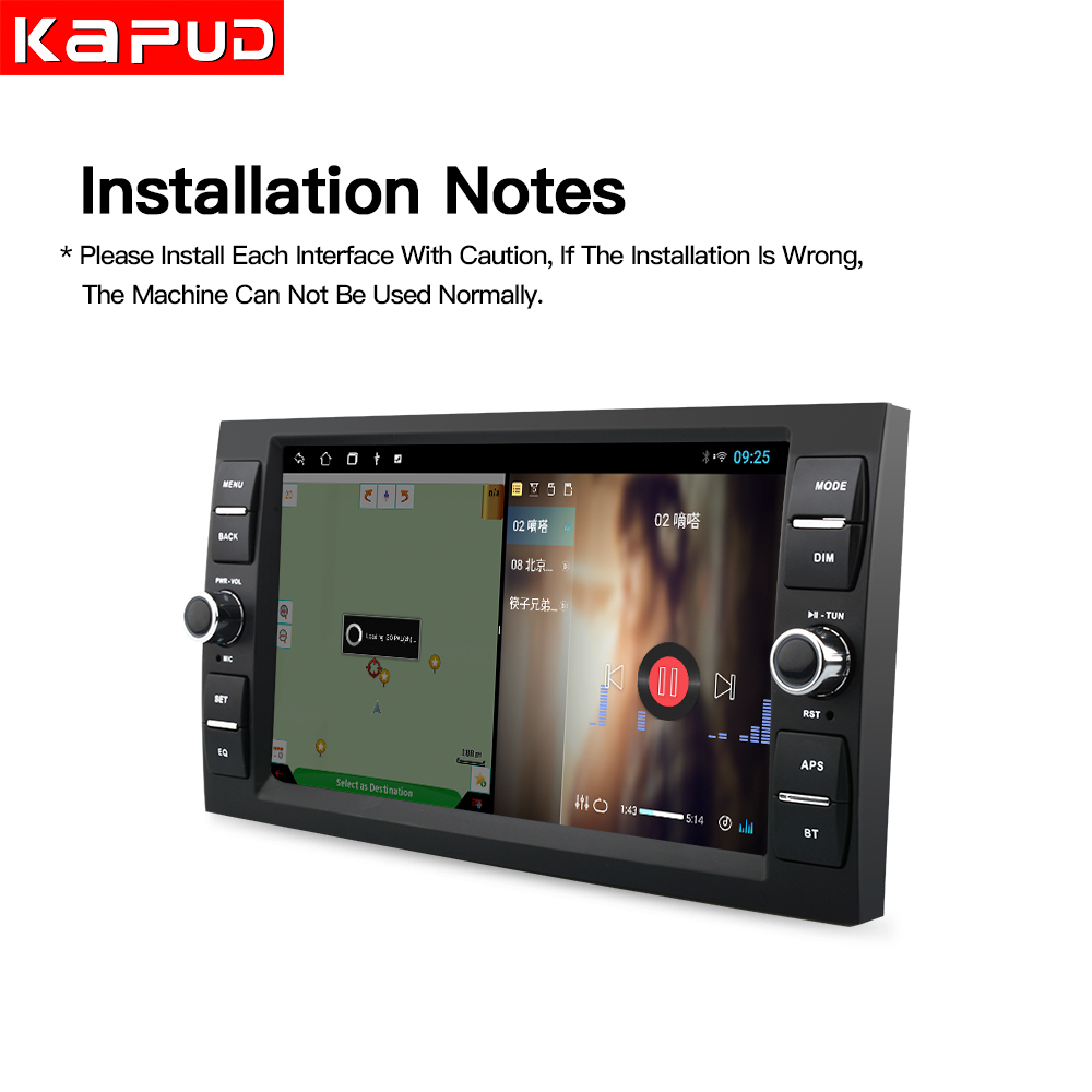 Kapud-Autoradio Android 10.0 de 8 Pouces avec Navigation GPS, BT et Wifi, Lecteur StÃ©rÃ©o pour Voiture Ford Focus 2 Kuga Fi.C. Mondeo 4 C-Max n° 4