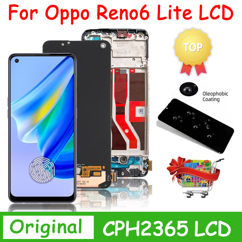 Ensemble Ã©cran tactile LCD AMOLED, 6.43 pouces, pour Oppo Reno6 Lite 6 Lite CPH2365, original n° 1