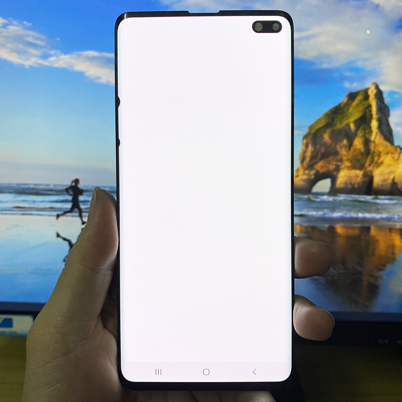 Ã‰cran tactile LCD AMOLED avec cadre pour Samsung Galaxy S10 Plus G975F G9750, original n° 2