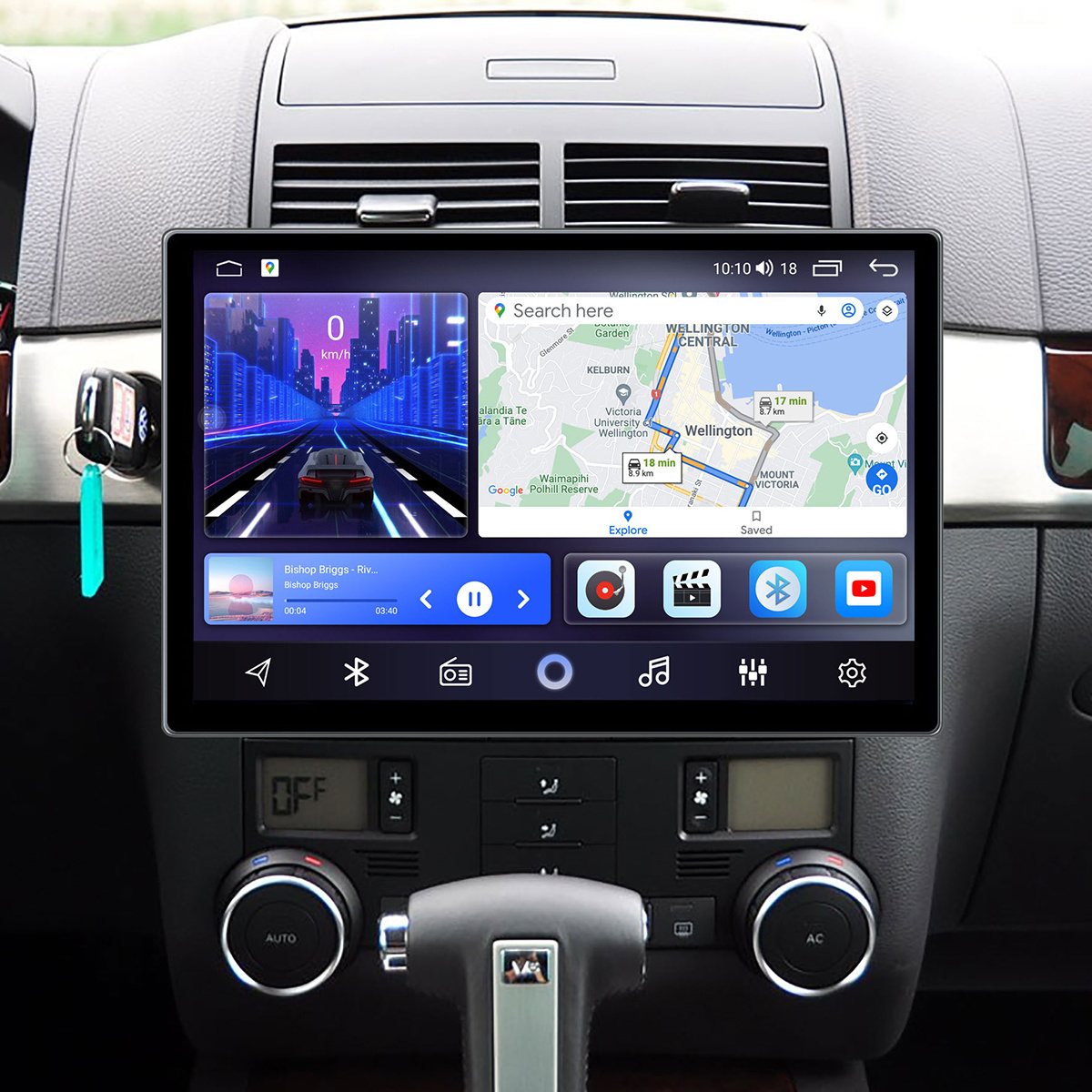 Autoradio Android 2K avec GPS et Carplay, UnitÃ© Centrale pour Volkswagen Vw Touareg 7l 2002 2003 2004 2005 2006 2007 2008 2009 2010 n° 2