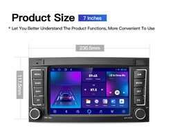 Kapud-Autoradio Android 7, Navigation GPS, DSP, 4G, CarPlay, avec Commandes au Volant, pour Voiture VW Touareg (2004-2011), Transporter T5 Multivan small picture n° 5