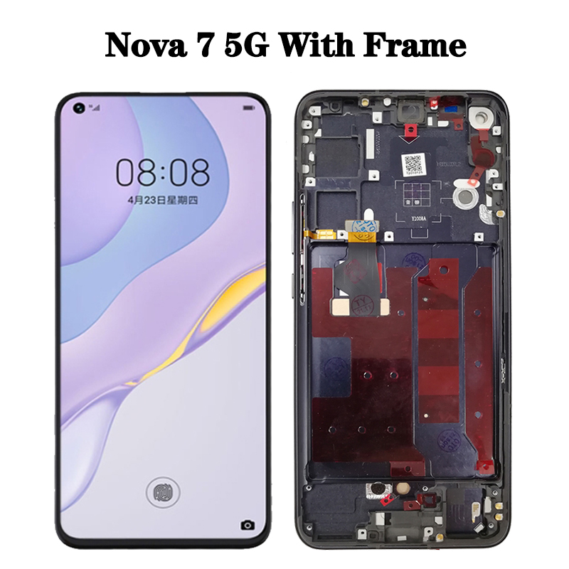 Ensemble Ã©cran tactile LCD AMOLED, 100% Original, pour Huawei Nova 7 5G JEF-AN00 Honor 30 BMH-AN10 n° 4