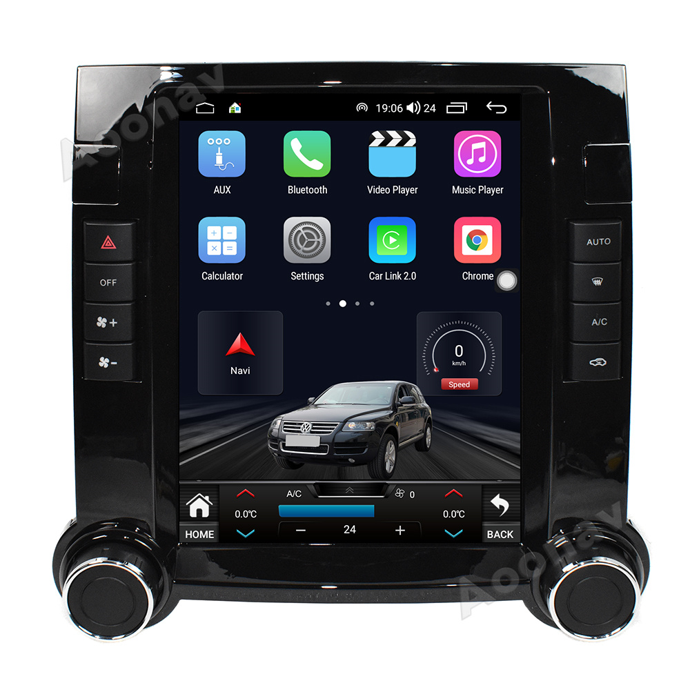 Autoradio Android 12.0, 128 Go, Navigation GPS, Lecteur DVD Stéréo, Écran de Positionnement, Récepteur pour Voiture Volkswagen Touareg (2003-2010) n° 4