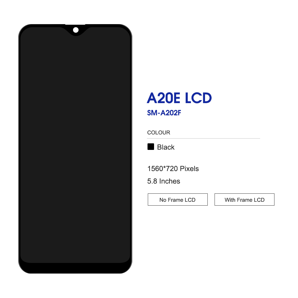 Ensemble Ã©cran tactile LCD avec couverture arriÃ¨re, pour Samsung A20e AAthA202F, 5.8 original n° 3