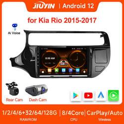 JIUYIN-Autoradio MultiXXL Central Sans Fil avec Cadre, 2 Din, Android, Auto, Apple, Carplay, 9 Pouces, Kia Rio, 2015-2017 small picture n° 1