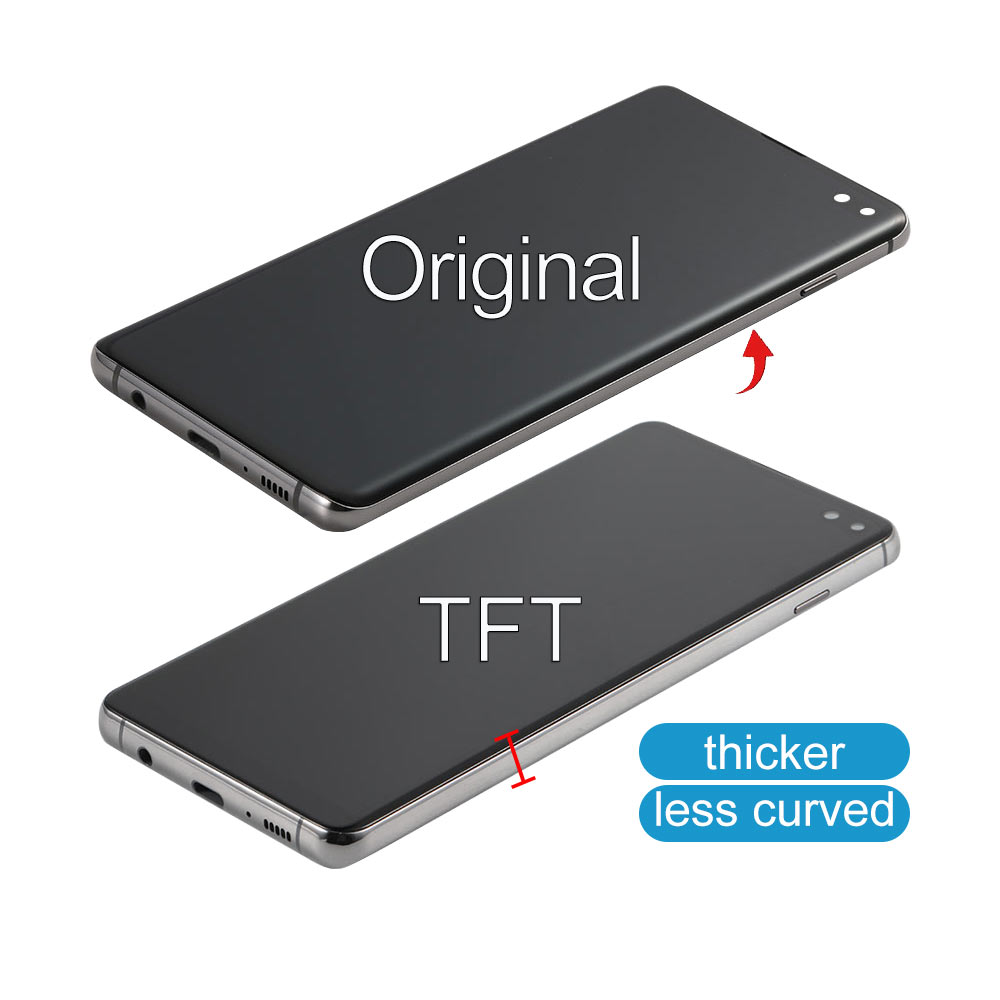 TFT LCD pour Samsung Galaxy S10 Plus G975F/DS G975U SM-G975W Ã©cran tactile avec cadre pour Samsung Galaxy S10 + G975U1 G975N n° 3