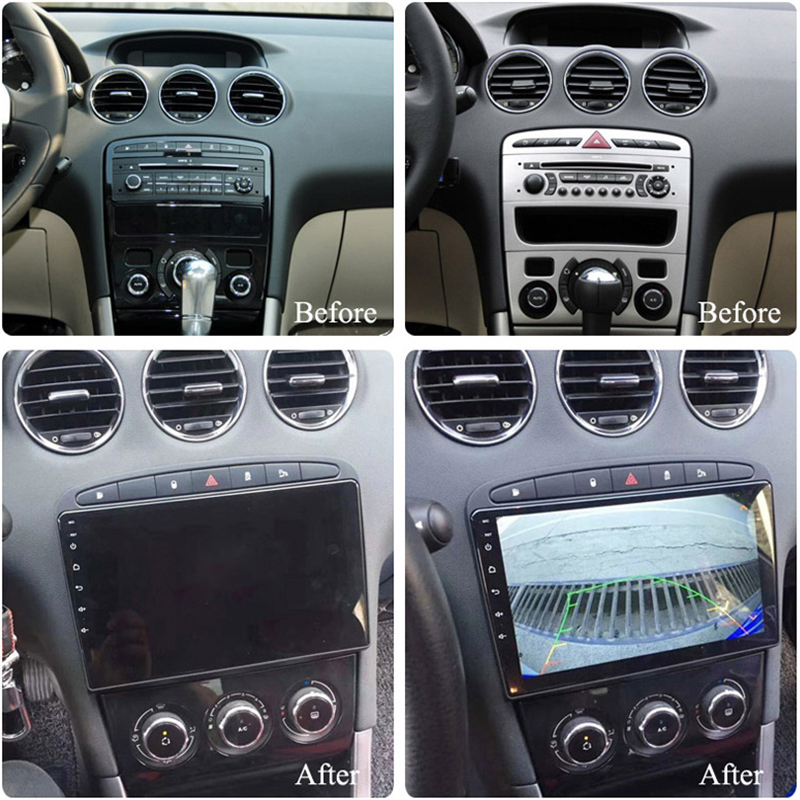 Autoradio Android 10, 4 Go/64 Go, GPS, RDS, DSP, 2DIN, lecteur multimÃ©dia, sans DVD, pour voiture KIT 408, 308SW, 308 n° 2