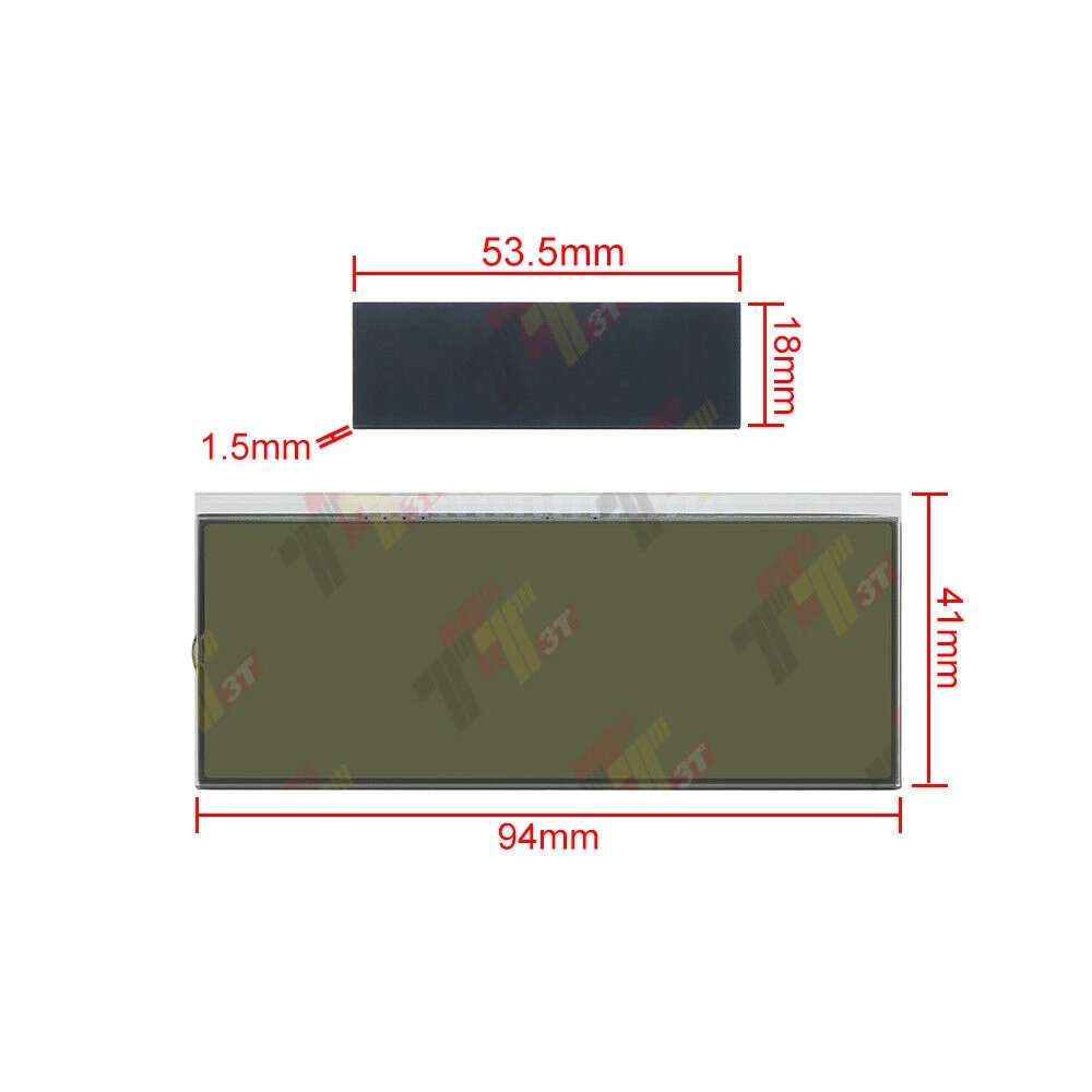 Tableau de bord LCD avec fond jaune pour Peugeot 207 307, panneau A/C de contrÃ´le de la climatisation n° 2