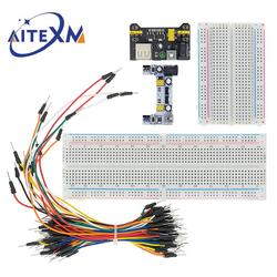 MB-102 MB102 Breadboard 400 830 Point 65 Jumper Wires Solderless PCB jxBoard Test DÃ©velopper DIY pour Ardu37Power Tech small picture n° 1