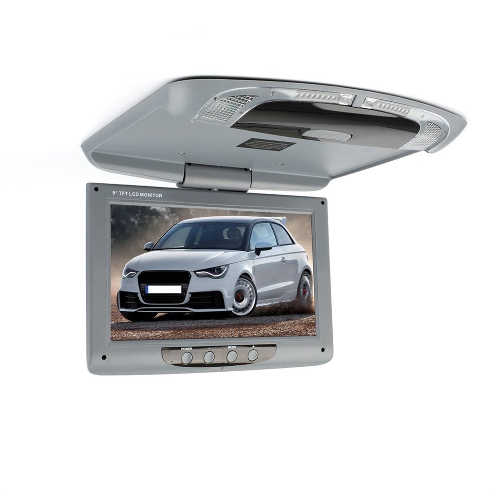 Moniteur de documents LCD pour montage sur toit de voiture, Ã©cran rabattable, limitation aÃ©rienne, vidÃ©o au plafond, affichage, 9 pouces, 800x480 n° 3