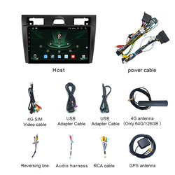 BySeven â€“ autoradio Android 11, SIM 4G, Navigation GPS, lecteur multimÃ©dia, stÃ©rÃ©o, unitÃ© centrale pour voiture Ford Fiesta Mk VI 5 MK5 (2002 â€“ 2008) small picture n° 5