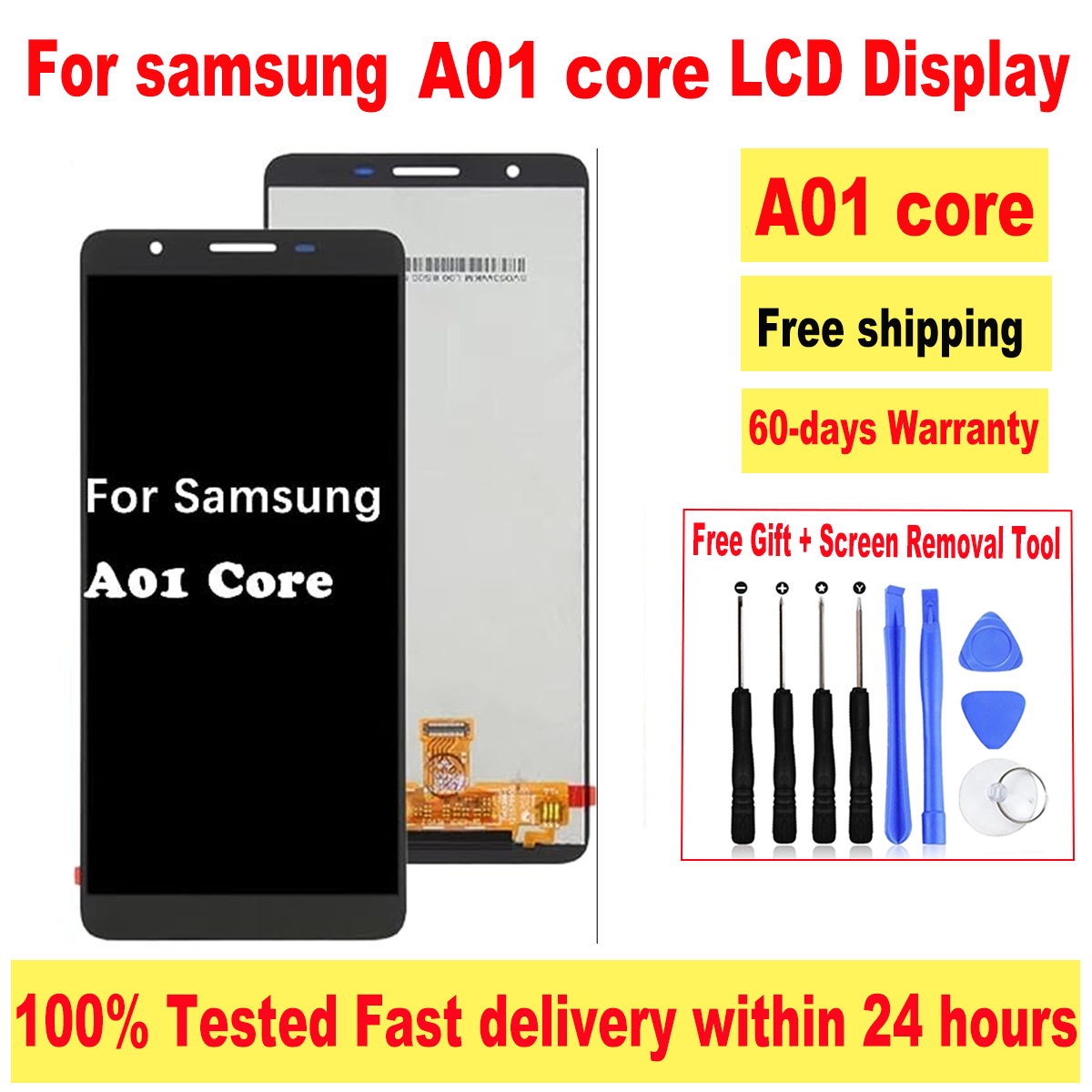 Ã‰cran tactile LCD de 5.3 pouces pour Samsung Galaxy A01 Core, pour tÃ©lÃ©phone portable, vente en gros n° 1