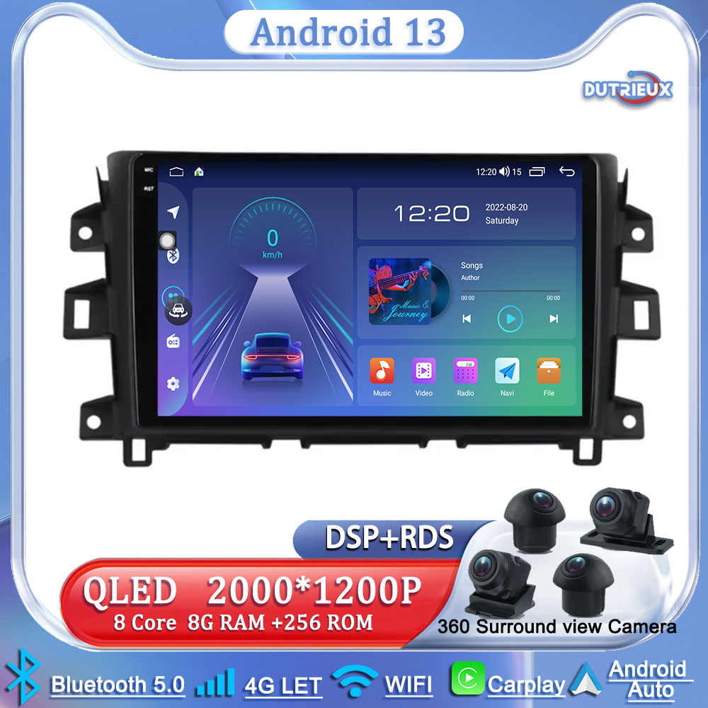 UnitÃ© principale Android pour Nissan NAVARA Frontier, distillÃ© 300, 2011-2016, Ã©cran de limitation, radio stÃ©rÃ©o, lecteur vidÃ©o, TV, voiture, navigation GPS n° 1