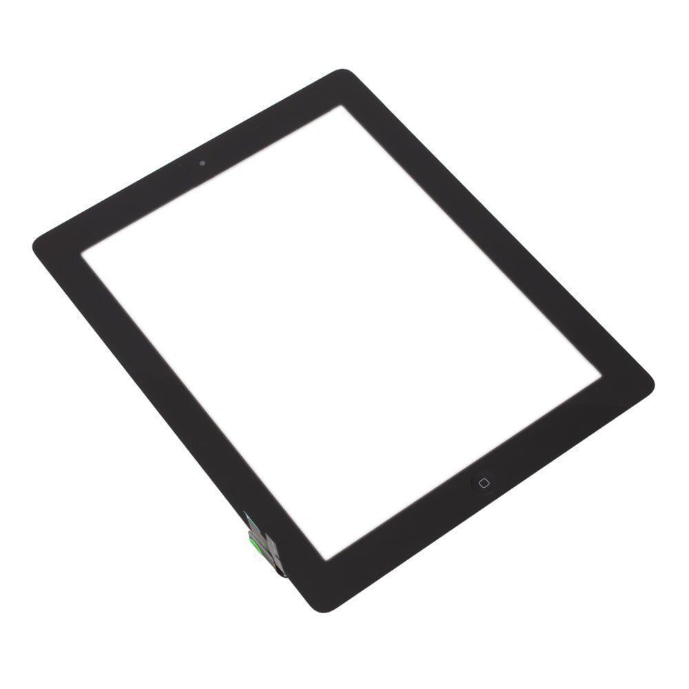 Ã‰cran tactile en verre pour iPad 2, avec bouton d'accueil, noir/blanc, A1395 A1396 A1397, 2 piÃ¨ces/lot n° 2