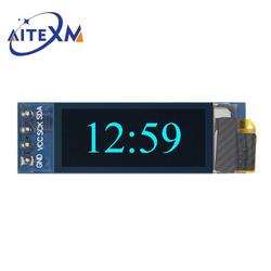 Ã‰cran OLED LCD LED, technologie IIC, communication pour Ardunio, blanc et bleu, 0.91 pouces, 0.91 pouces, X32 small picture n° 4