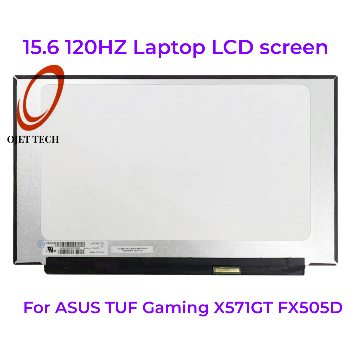 Ã‰cran LCD pour ordinateur portable ASUS TUF Gaming, matrice d'affichage LED, 15.6, 120Hz, X571ighFX505D, LM156LFGL, LM156LFGL03, 40 broches, 1080P, FHD, EDP, IPS n° 1