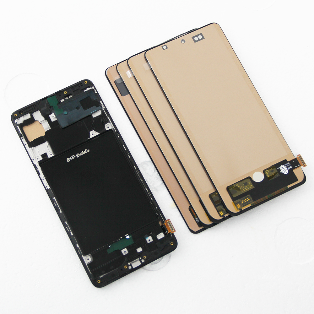 Ã‰cran tactile LCD 6.7 avec chÃ¢ssis, pour Samsung Galaxy A71 A715 A715F/DS A715F/DSN SM-A715F/DSM n° 4