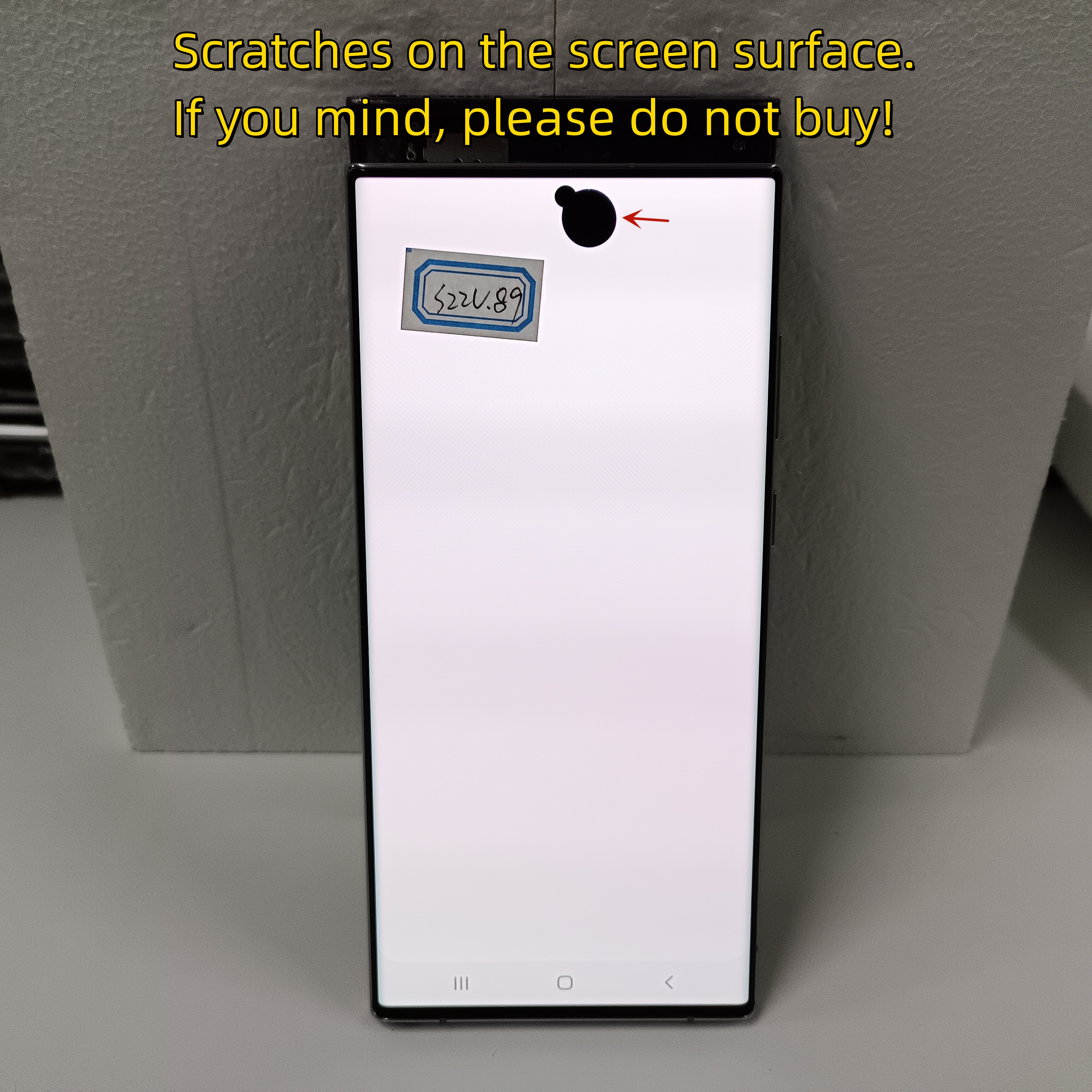 Écran tactile LCD avec châssis pour Samsung Galaxy S22 Ultra 5G S908B S908U, original, 6.8 n° 5