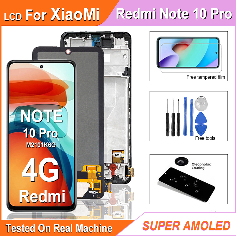 Ensemble Ã©cran tactile LCD 6G, 6.67 pouces, pour Xiaomi Redmi Note 10 Pro, M210, verrerie n° 1