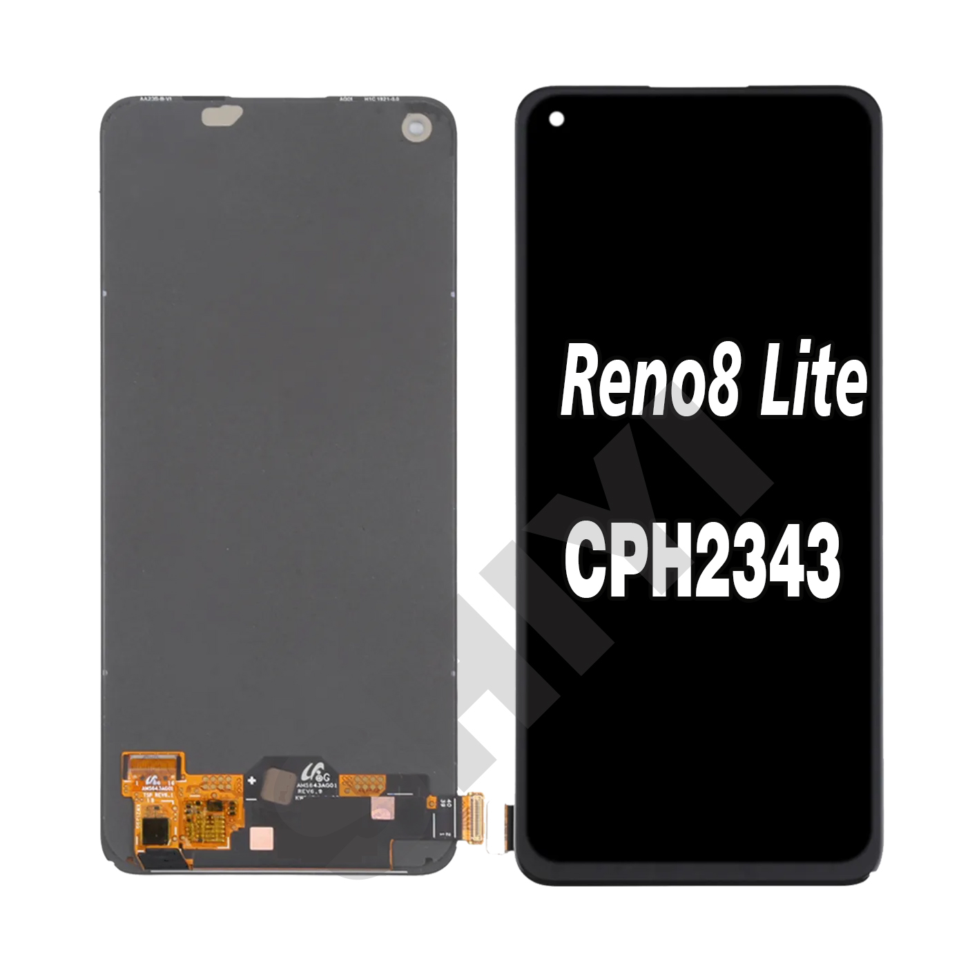 Ã‰cran tactile LCD AMOLED pour OPPO Reno8 Lite, HÃ©bergements eur d'assemblage, 100% testÃ©, original, 6.43 en effet, CPH2343 n° 4