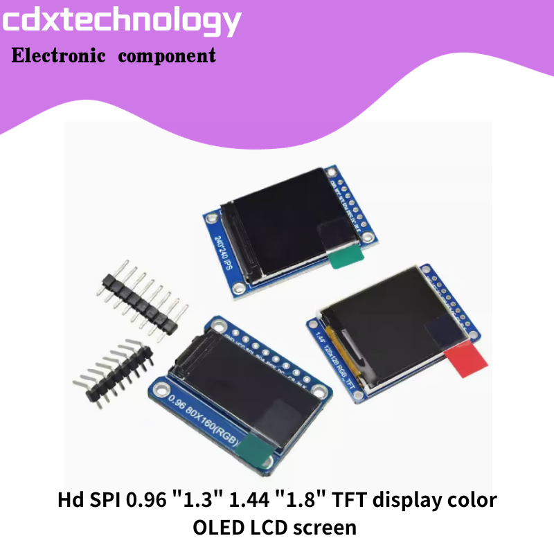 Ã‰cran LCD couleur OLED TFT, HD Ã©ventuelles I, 0.96 , 1.3, 1.44 , 1.8, st7735 n° 1