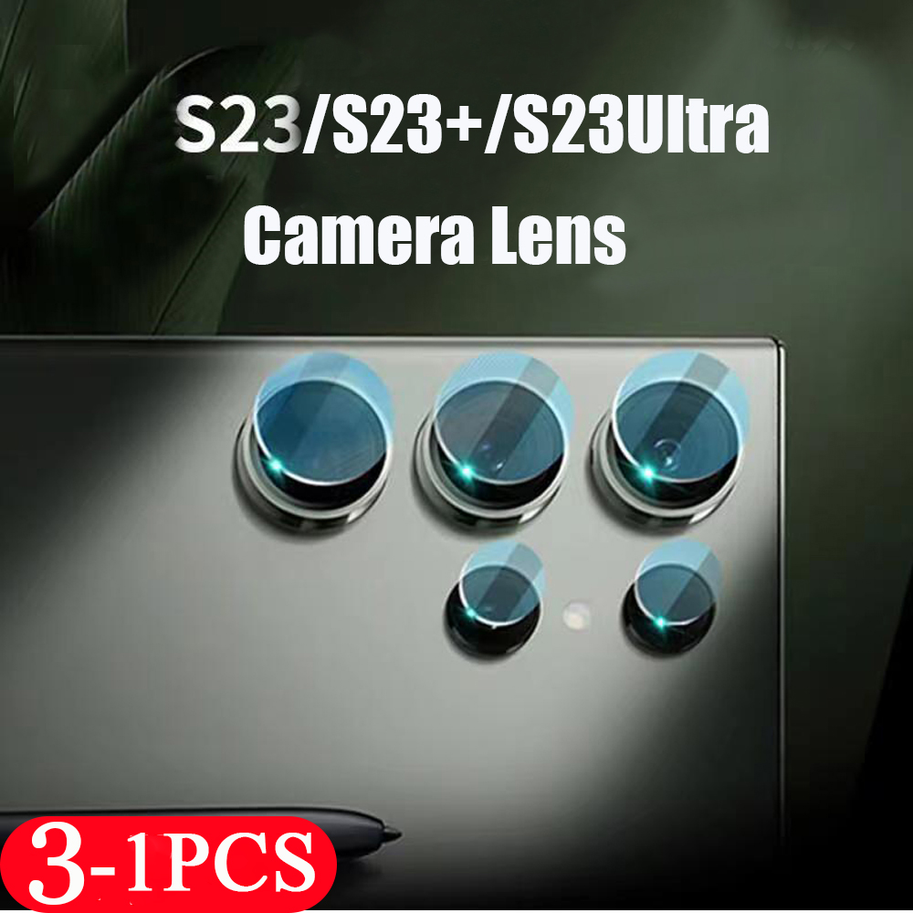 Lentille de caméra pour Samsung Galaxy S23 Plus, S22, S21 Ultra, S20, FE, S10, S9, S10E Lite, protecteur d'écran, film de protection d'appareil photo, 3 pièces, 2 pièces, 1 pièces n° 1