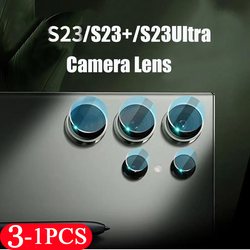 Lentille de caméra pour Samsung Galaxy S23 Plus, S22, S21 Ultra, S20, FE, S10, S9, S10E Lite, protecteur d'écran, film de protection d'appareil photo, 3 pièces, 2 pièces, 1 pièces