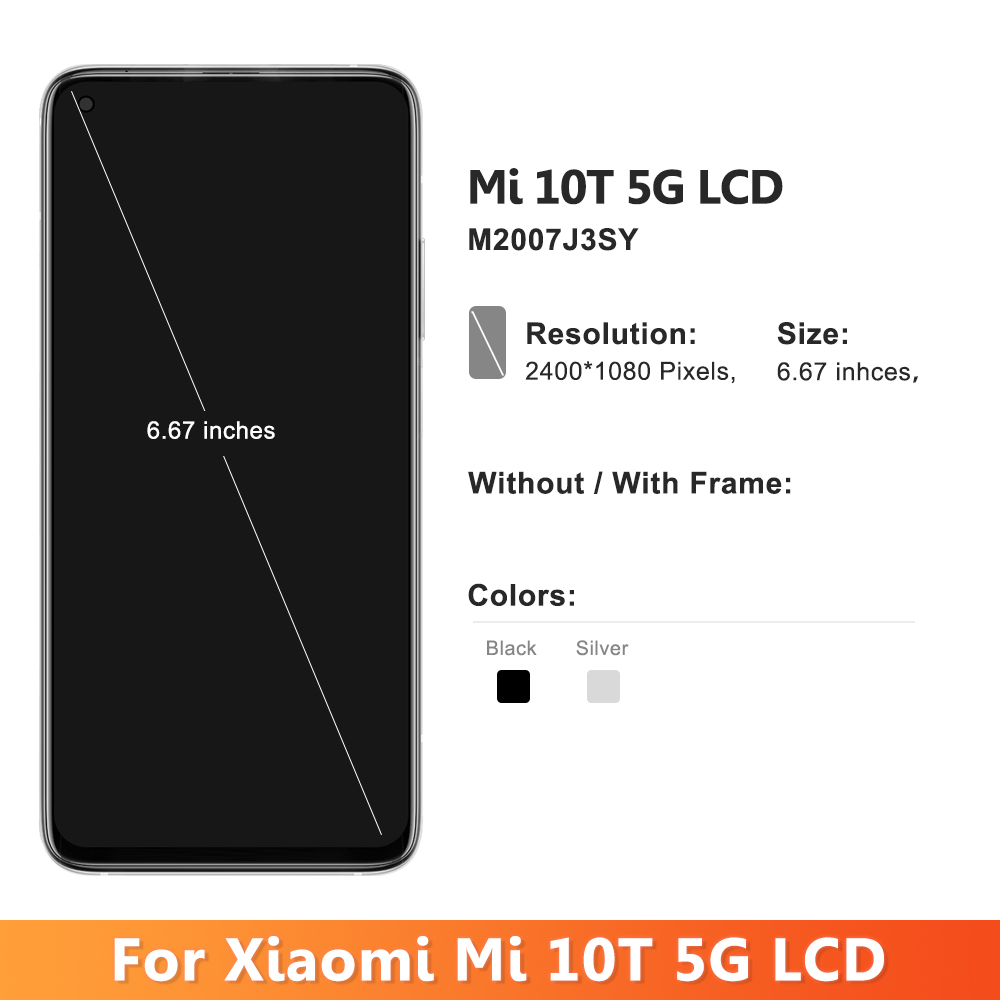 Ã‰cran tactile LCD pour Xiaomi Mi 10T Pro, 100% pouces, 6.67 d'origine, Redmi k30s n° 3