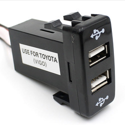 Chargeur USB de voiture avec affichage de voltmÃ¨tre numÃ©rique LED, adaptateur secteur de prise, connecteur de voltmÃ¨tre, port de tourisme pour Toyota, DC 5V-24V, nouveau small picture n° 5