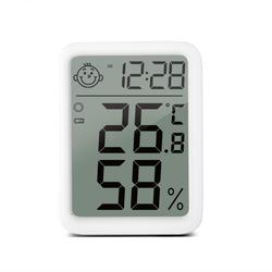 6046B Accueil LCD NumÃ©rique Ã‰lectronique Horloge TempÃ©rature et HumiditÃ© MÃ¨tre Grand Ã‰cran Haute PrÃ©cision ThermomÃ¨tre HygromÃ¨tre small picture n° 6