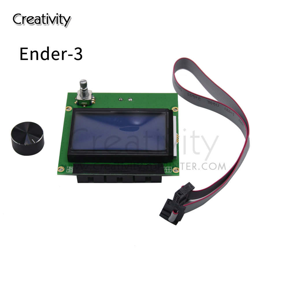 PiÃ¨ces d'imprimante 3D Ender3 12864 Ã©cran LCD panneau de commande bleu avec accessoires de cÃ¢ble pour imprimante 3D Ender 3/CR-10 n° 1