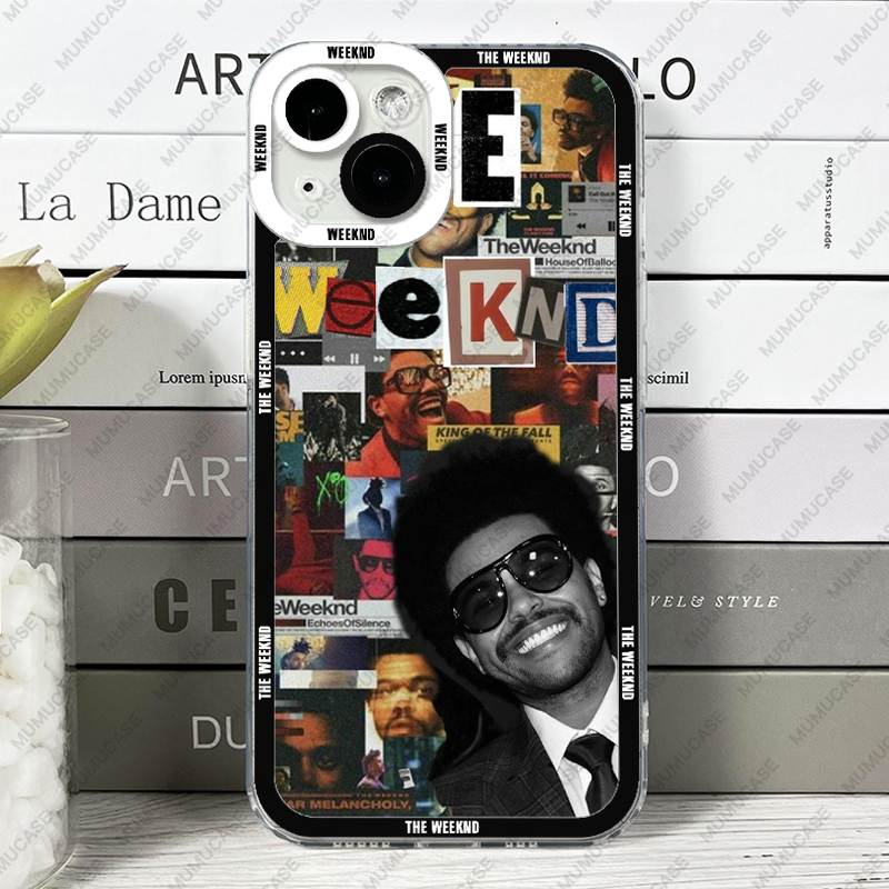 Coque souple pour iPhone, The Weekend, Sticker Art, 14, 13, 12, 11 Pro Max, Mini XS, X, Poly SE, 7, 8 Plus n° 4