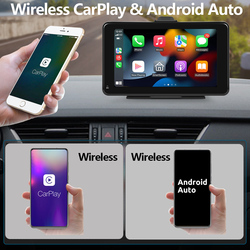 Podofo â€“ moniteur CarPlay sans fil avec Ã©cran IPS HD de 7 pouces, lecteur multimÃ©dia vidÃ©o de tableau de bord Android Auto, voix Ai, Radio FM BT small picture n° 2