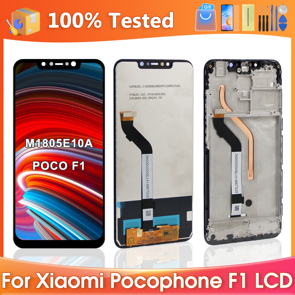 Ensemble Ã©cran tactile Lcd avec chÃ¢ssis, 6.18 pouces, pour Xiaomi Pocophone F1 M1805E10A, Original n° 1