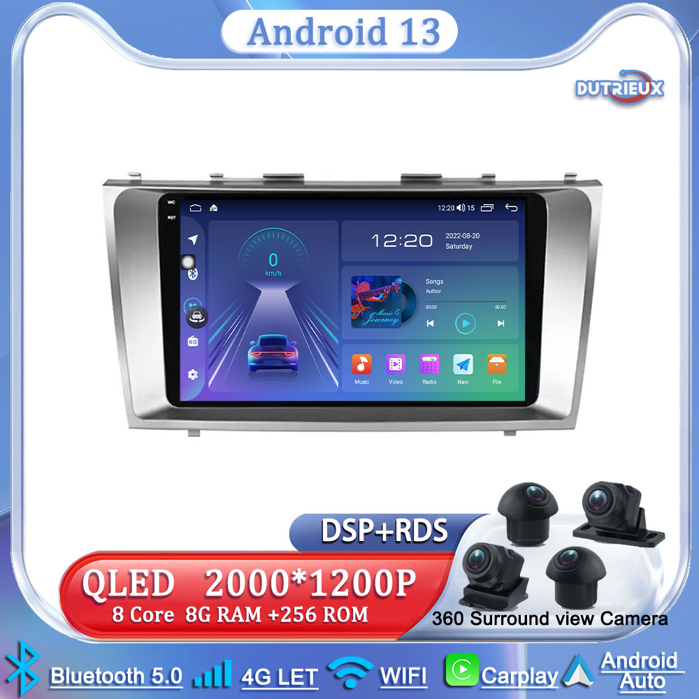 Autoradio Android 13, Navigation GPS, Lecteur VidÃ©o, StÃ©rÃ©o, Ã‰cran de Moniteur, Limitation, TV, Voiture, Toyota Camry 6, XV 40, 50, 2006 - 2011 n° 1