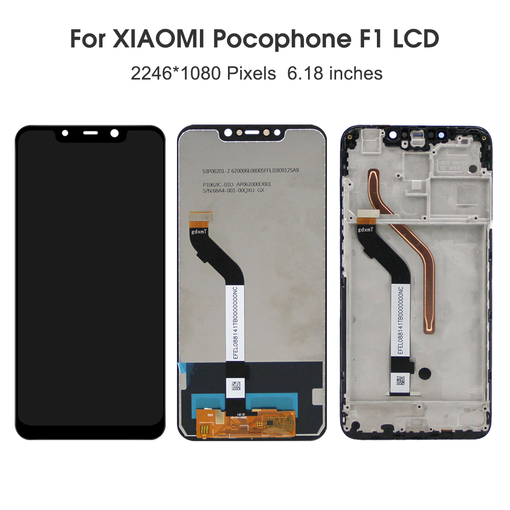 Ensemble Ã©cran tactile Lcd avec chÃ¢ssis, 6.18 pouces, pour Xiaomi Pocophone F1 M1805E10A, Original n° 2