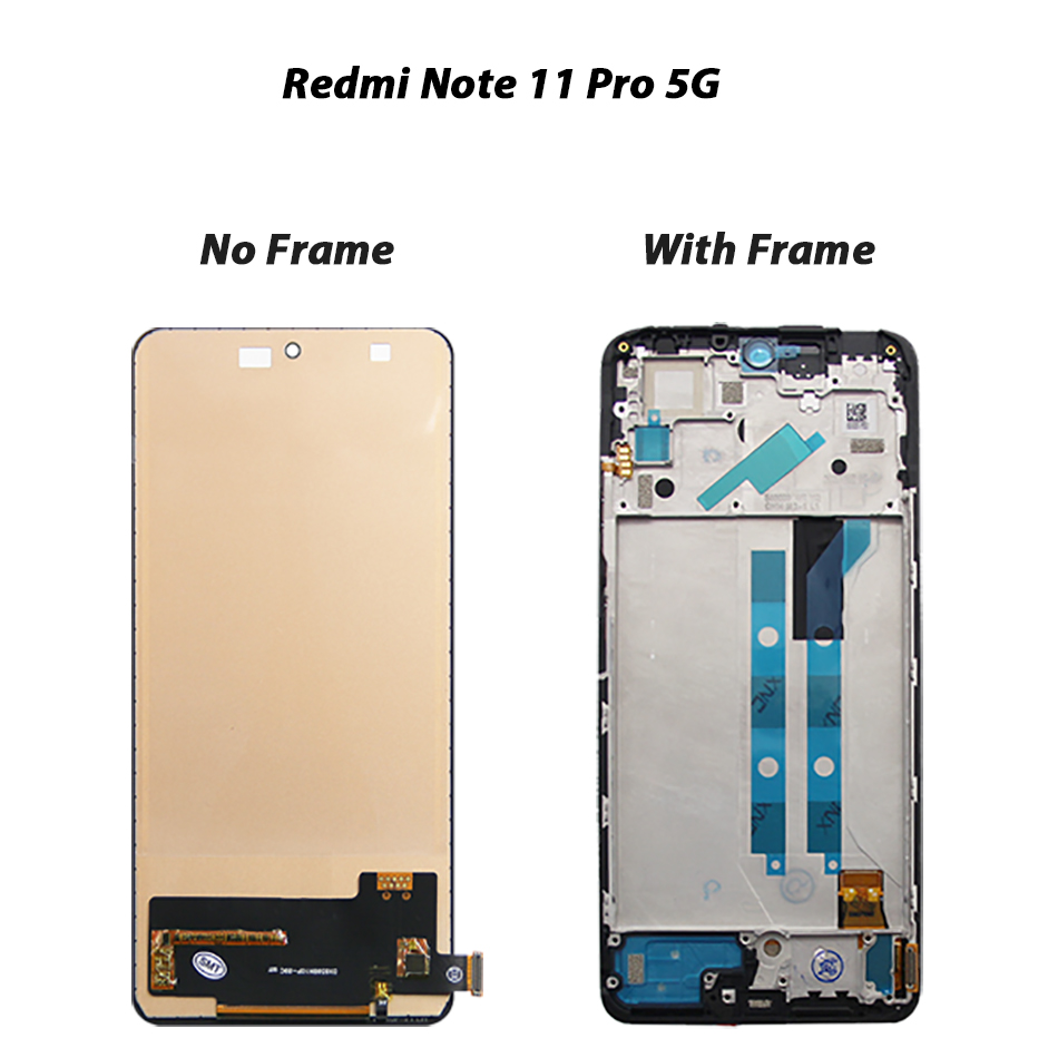 Ensemble Ã©cran tactile LCD AMOLED de remplacement, 100% original, pour Xiaomi Redmi Note 11 Pro 5G 21091116I 2201116Xenon n° 3