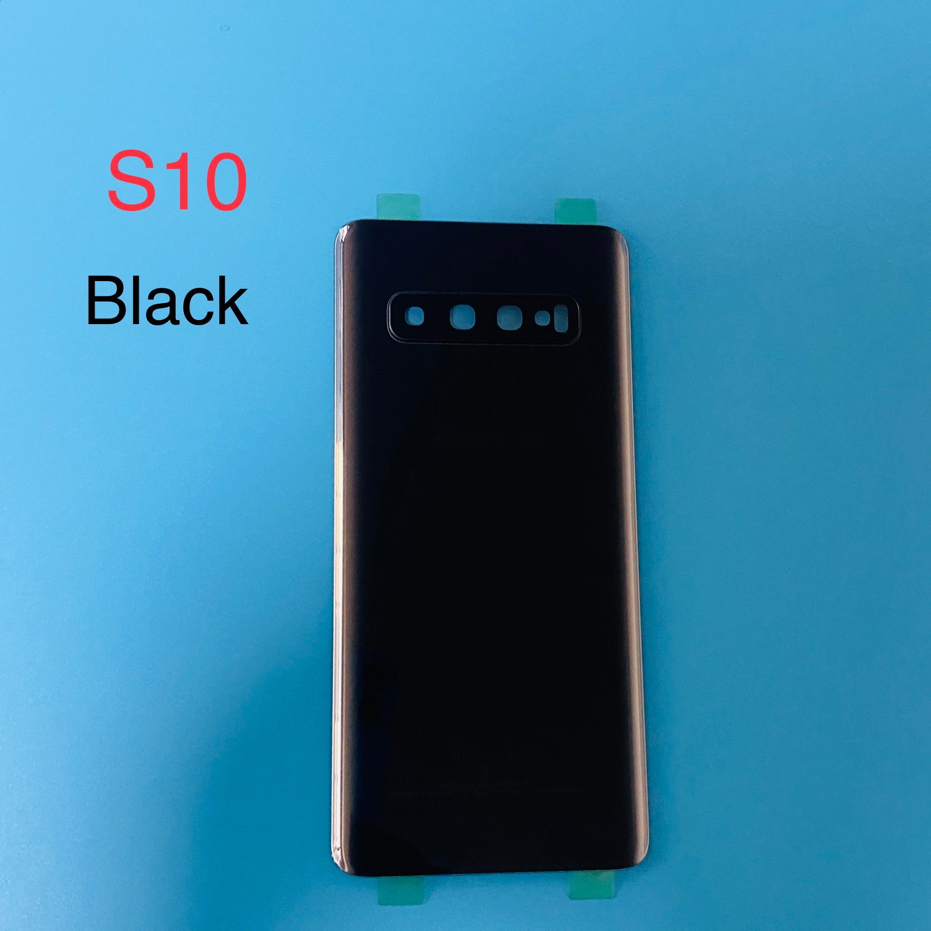 Verre arriÃ¨re d'origine pour Samsung Galaxy S10 S10 Plus S10 + S10e, couvercle de batterie, panneau de boÃ®tier de porte arriÃ¨re avec cadre d'objectif en verre pour appareil photo n° 3