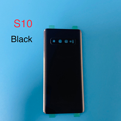 Verre arriÃ¨re d'origine pour Samsung Galaxy S10 S10 Plus S10 + S10e, couvercle de batterie, panneau de boÃ®tier de porte arriÃ¨re avec cadre d'objectif en verre pour appareil photo small picture n° 3