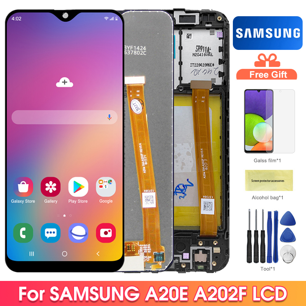 Ensemble Ã©cran tactile LCD de remplacement, avec chÃ¢ssis, pour Samsung Galaxy A20e AAthA202F, 5.8 pouces n° 1