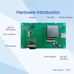 Dwin-Ã‰cran LCD IHM TFT pour Ardu37DMG80480C050 _ 04W, 5.0 pouces IPS, 800x480, technologie de puzzles, TTL, RS232, UART, qualitÃ© commerciale small picture n° 3