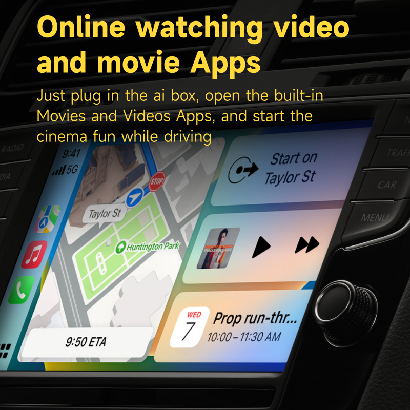 Vcarlinkplay-RÃ©cepteurs audio et vidÃ©o sans fil pour voitures, boÃ®tier AI, adaptateur Apple CarPlay, Android Auto n° 6