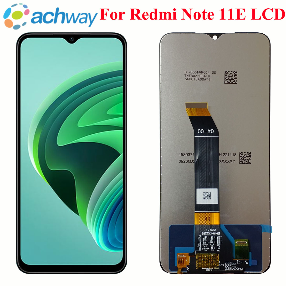 Écran LCD FHD avec châssis, 6.58 pouces, pour Xiaomi Redmi Note 11E, nouveau, testé n° 1