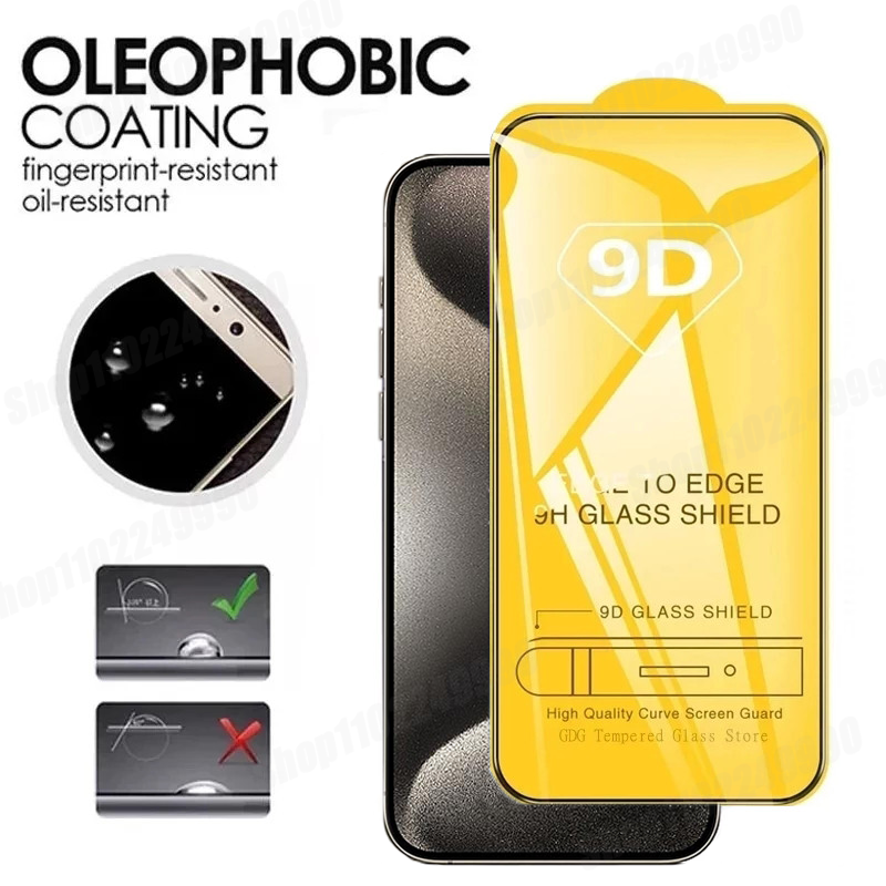 Protecteur d'Ã‰cran 9D Ã  Couverture ComplÃ¨te en Poly Verre, pour iPhone 15 14 13 12 11 Pro Max 13 12 Mini 14 15 Plus XS Max n° 4