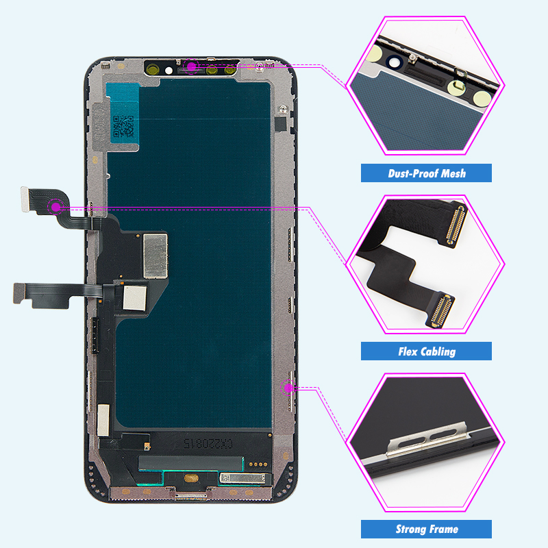 Ensemble écran tactile LCD 3D de remplacement, AAA +++, sans pixel de fréquence, pour iPhone 14 13 12 11 Pro Poly XS X MAX, 100% testé n° 3
