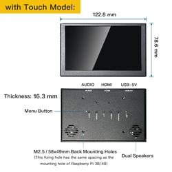 Mini Ã‰cran Tactile LCD IPS Portable de 5 Pouces, Puzzles Ã  5 Points, Panneau de 800x480, Full HD, HDMI, Moniteur de Jeu, Affichage PC small picture n° 4