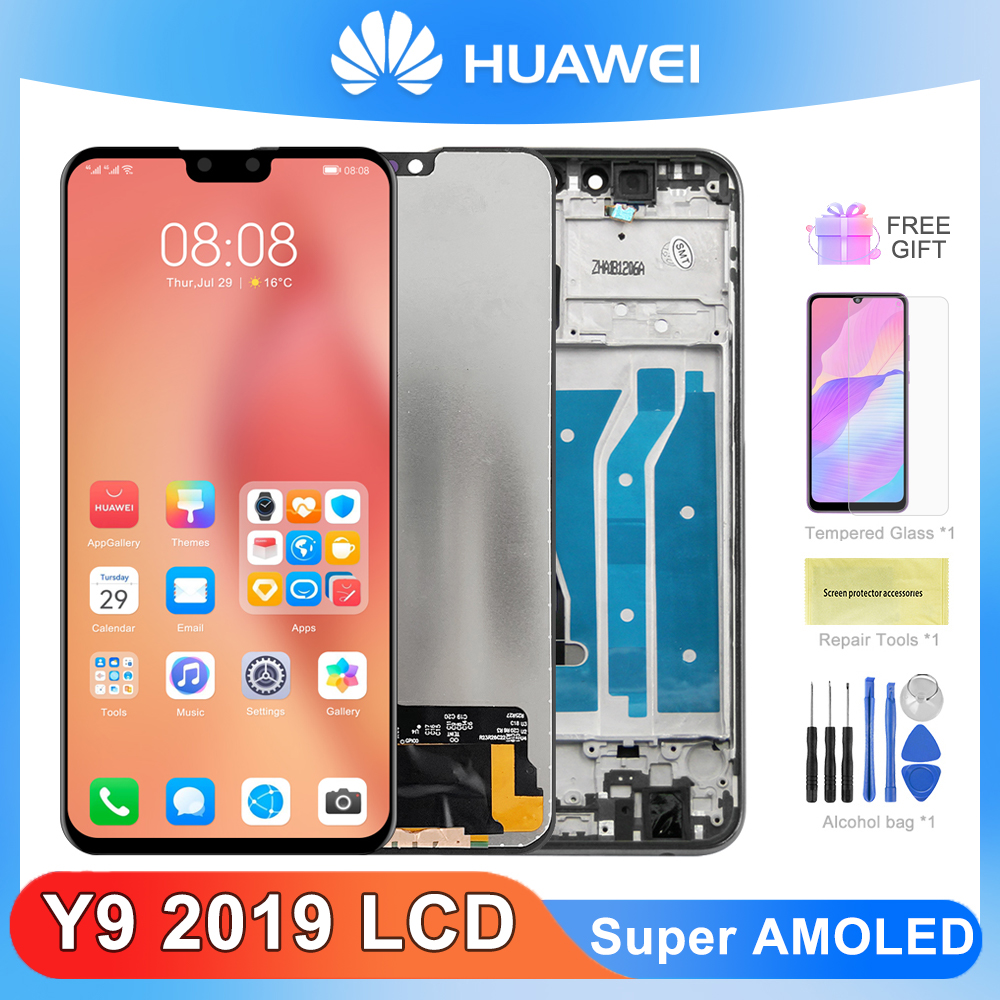 Super Amoled pour HUAWEI Y9 2019 LCD Ã©cran tactile HÃ©bergements eur assemblÃ©e pour Huawei Y9 2019 JKM-LX1 JKM-LX2 Ã©cran JKM-LX3 n° 1