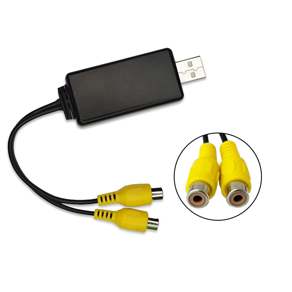 Câble de sortie vidéo USB Android, sortie de ligne RCA, sortie AV pour autoradio, limitation, lecteur, toit, sauna, écran de repos, HD, adaptateur USB vers RCA n° 5