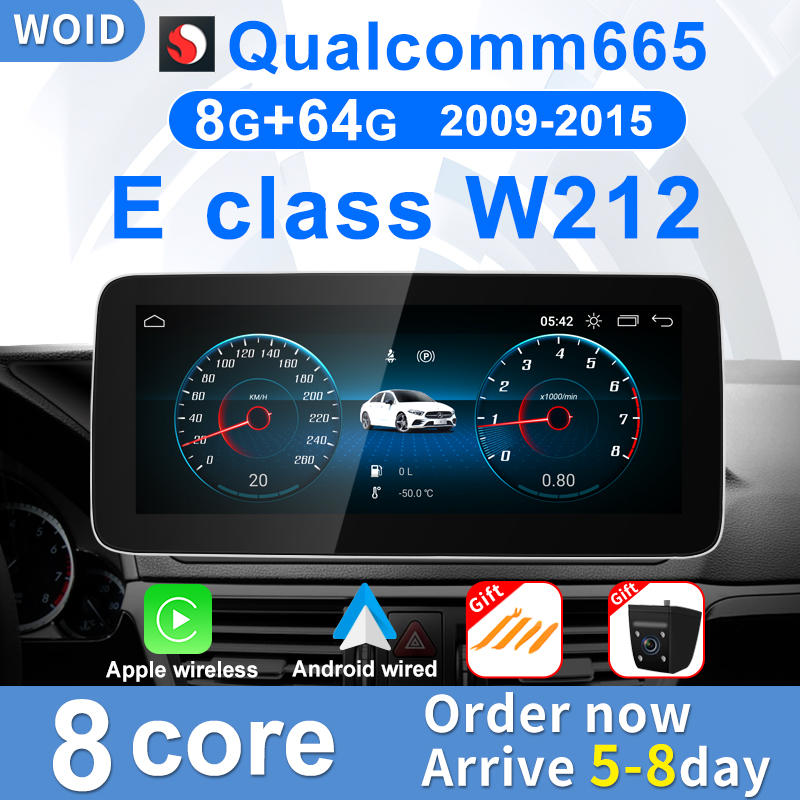 Autoradio Android 12 pour Voiture Mercedes Benz Classe E W212, Navigation GPS, BT, Lecteur Ã  Limitation Centrale, Ã‰cran Intelligent n° 1