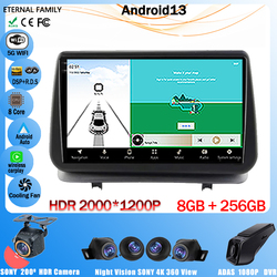 Autoradio Android pour Renault Clio 3 CLIO3 2005-2014, Lecteur VidÃ©o StÃ©rÃ©o, Navigation GPS, Carplay, CPU, HDR, Ã‰cran QLED